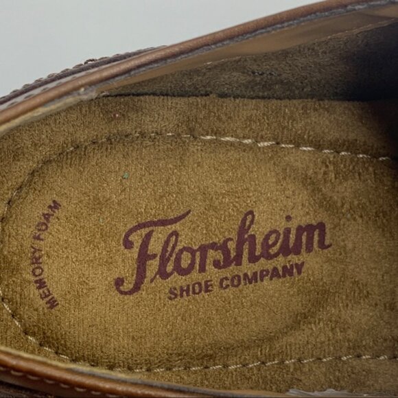 SOLD FBM Florsheim Saluzzo Cognac Cap Toe Oxford  Men's Shoes - Picture 11 of 12